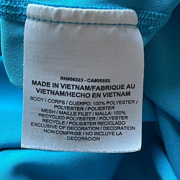 Nike Dri Fit Blue & Black Gym Shirt, Men’s Running Shirt, Lightweight Nike Shirt - Picture 4 of 5